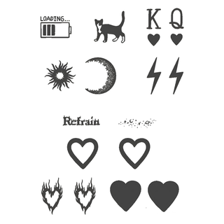 Tattoo Ark - Cats Hearts Moon