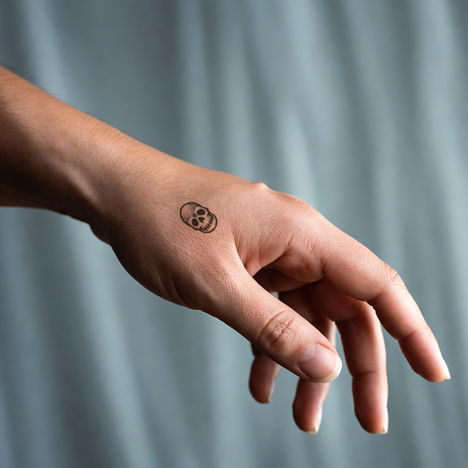 Tattoo Ark - Skull Anchor Umbrella | Temporary Tattoo | Ink Rebel