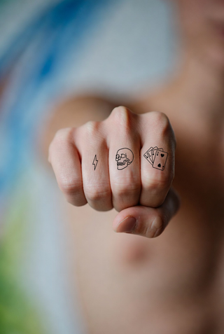 Tattoo Ark - Skull Cards Gambler