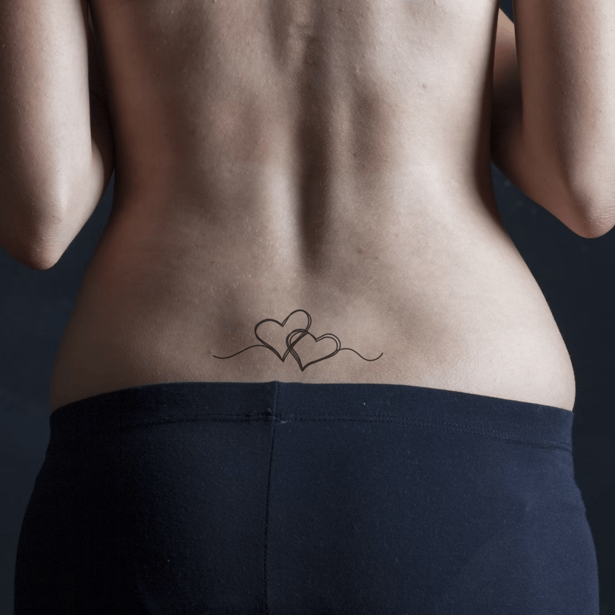 Heart Tattoo on Lower Back: A Bold Love Statement